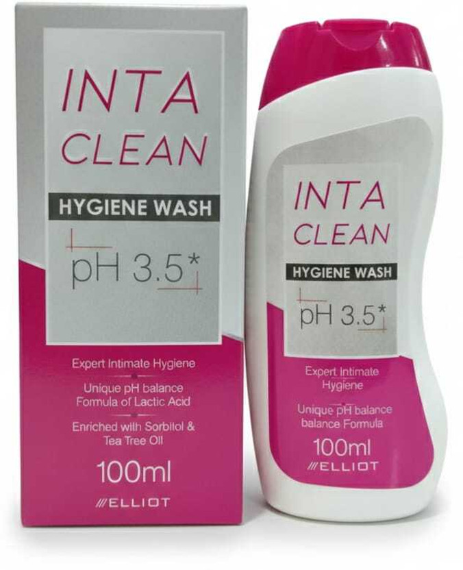 Elliot INTA CLEAN HYGIENE WASH PH3.5 100ML (PACK OF 2) Intimate Wash(200 ml)