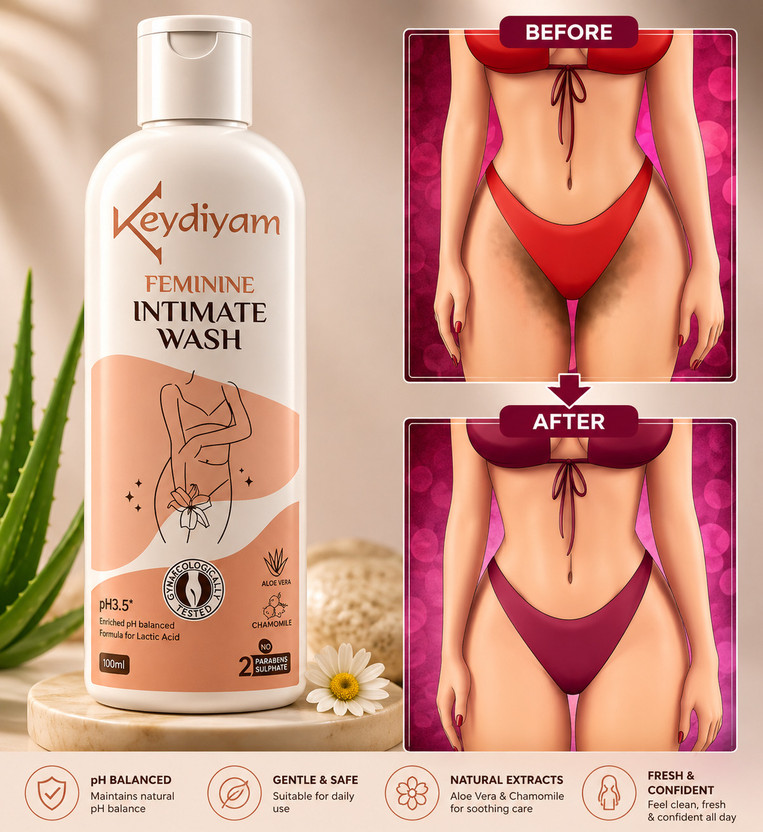 keydiyam Expert Intimete Hygiene Intimate Wash, Pack of 1 Intimate Wash(100 ml, Pack of 1)