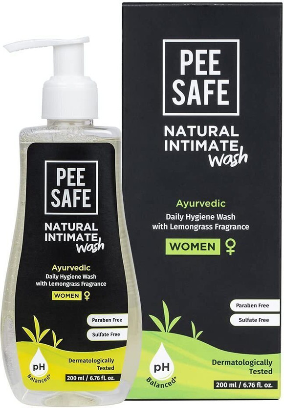Pee Safe Natural Intimate Wash For Women| 100% Alcohol-Free | pH Balanced | Paraben-Free Intimate Wash(200 ml, Pack of 1)