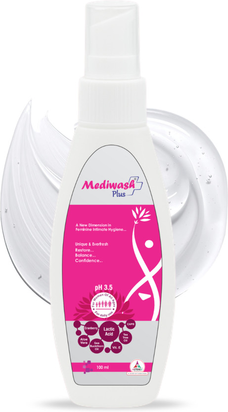Mediwash Plus Expert Intimate Hygiene Wash for Women | pH 3.5 | Aloe Vera & Tea Tree Intimate Wash(200 ml, Pack of 2)