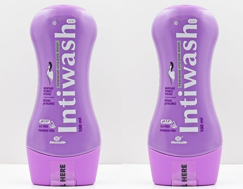 MANKIND Intiwash Hygiene wash for women | prevents itching, pain, odour | 50ml x 2 Intimate Wash(100 ml, Pack of 1)