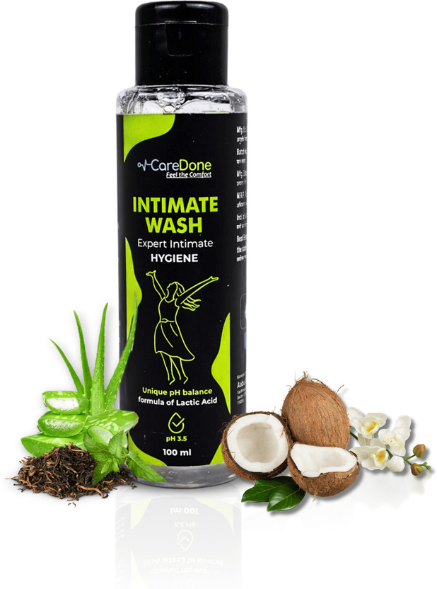 CareDone Natural Intimate Wash With Tea Tree Oil |Prevents Dryness, Itching, Rashes Intimate Wash(100 ml, Pack of 1)