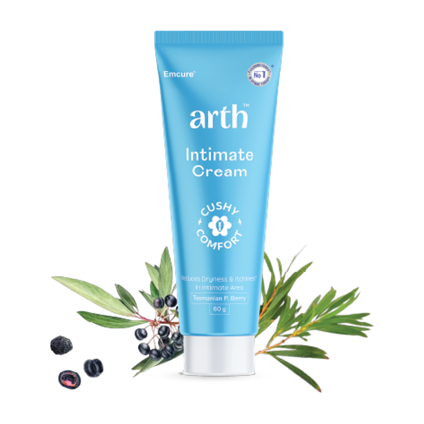 ARTH By Emcure | Intimate Care Cream 60gm | pH 3.5 - 4.5 | Tea Tree Oil Intimate Cream(60 g, Pack of 1)