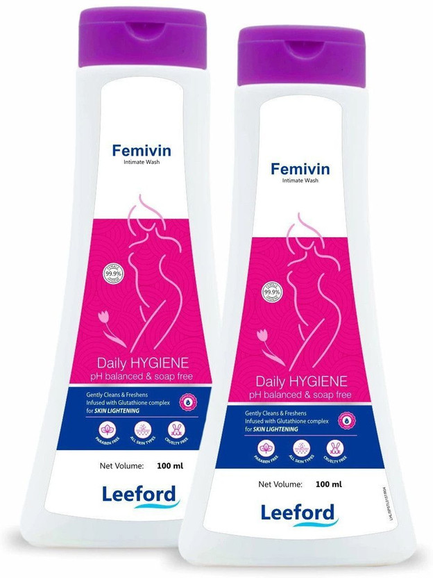 Leeford Intimate Wash With Tea Tree & Aloe | pH Balanced, Soap-Free, Odor-Control Intimate Wash(200 ml, Pack of 2)