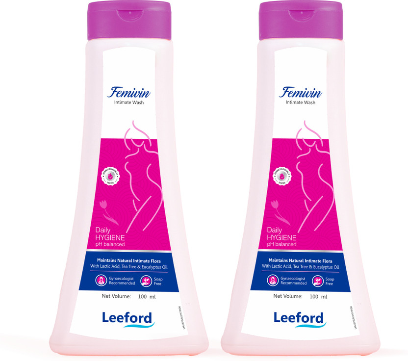 Leeford Intimate Wash With Tea Tree & Aloe | pH Balanced, Soap-Free, Odor-Control Intimate Wash(200 ml, Pack of 2)