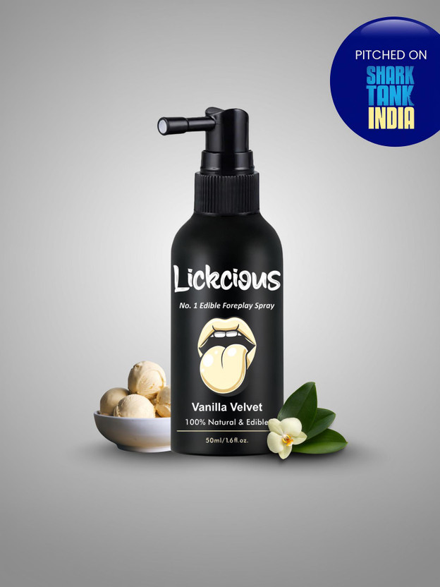 Lickcious Lickcious Vanilla Velvet Edible Flavor Spray for Sweet, Tangy and Natural Taste Boost Intimate Spray(50 ml, Pack of 1) - Flipkart Deal
