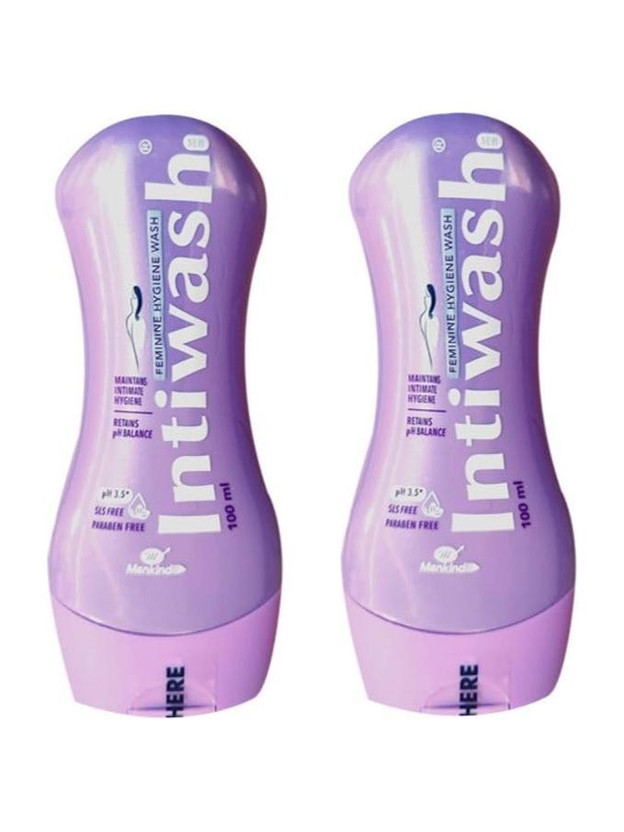 Intiwash Pack of 2 Intimate wash hygiene wash for women prevents itching, pain, odour Intimate Wash(200 ml)