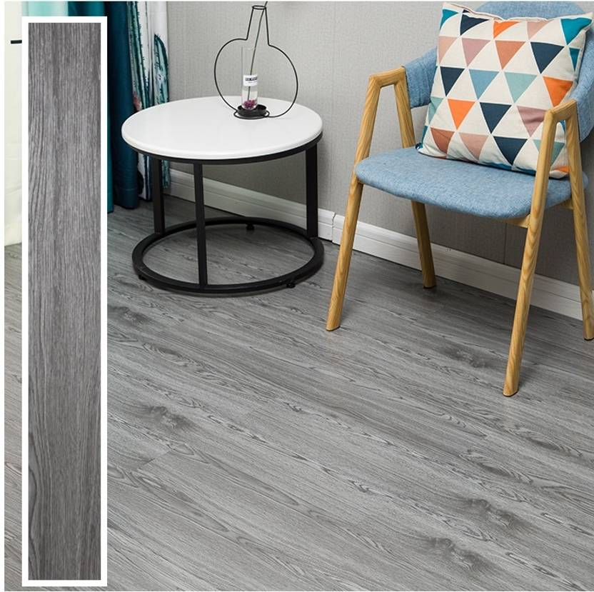 24x7eMall Grey PVC Wood Flooring Planks Tiles Self Adhesive Peel