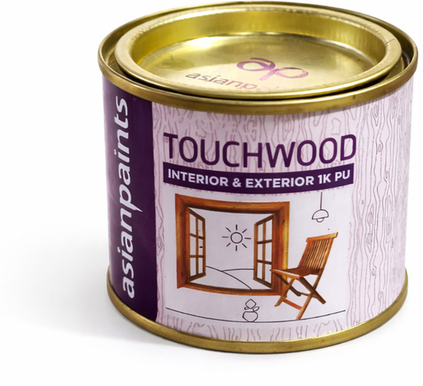 Asian Asian Paints Touchwood PU Wood Coating | Interior & Exterior Wood Protection Finish Transparent Wood Varnish(Polyurethane 200 ml) - Flipkart Deal