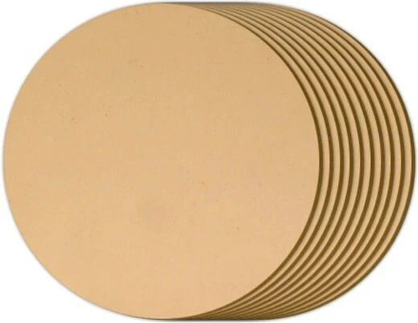 StarLaser 12 inch Round Circle MDF 2.5mm Thickness MDF Boards for Art and Craft, Painting Pine Wood Veneer(30 cm x 30 cm)