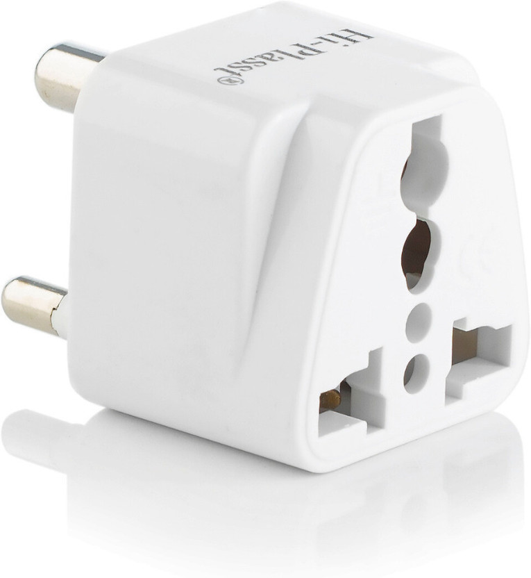HI-PLASST HI-PLASST (Pack of 1) Type-D India Travel Adapter Plug Type D, 3Pin Socket Converter Worldwide Adaptor(White) - Flipkart Deal