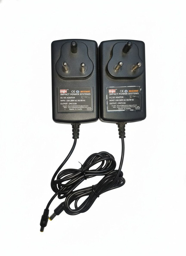 IMPACT POWER SYSTEMS IPS-24V-2.5A Adaptor Pack 2 Worldwide Adaptor(Black)