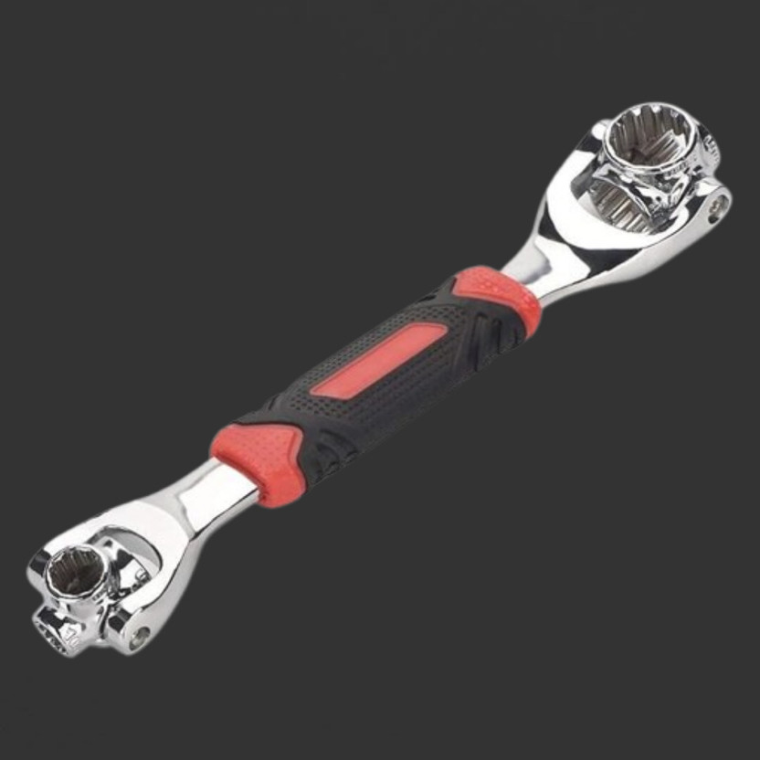 Dipdark Multi Angle Tightening Socket Tool 48-in-1 Multi Function Wrench Tool with Rotating Head Sockets Double Sided Socket Wrench(Pack of 1)