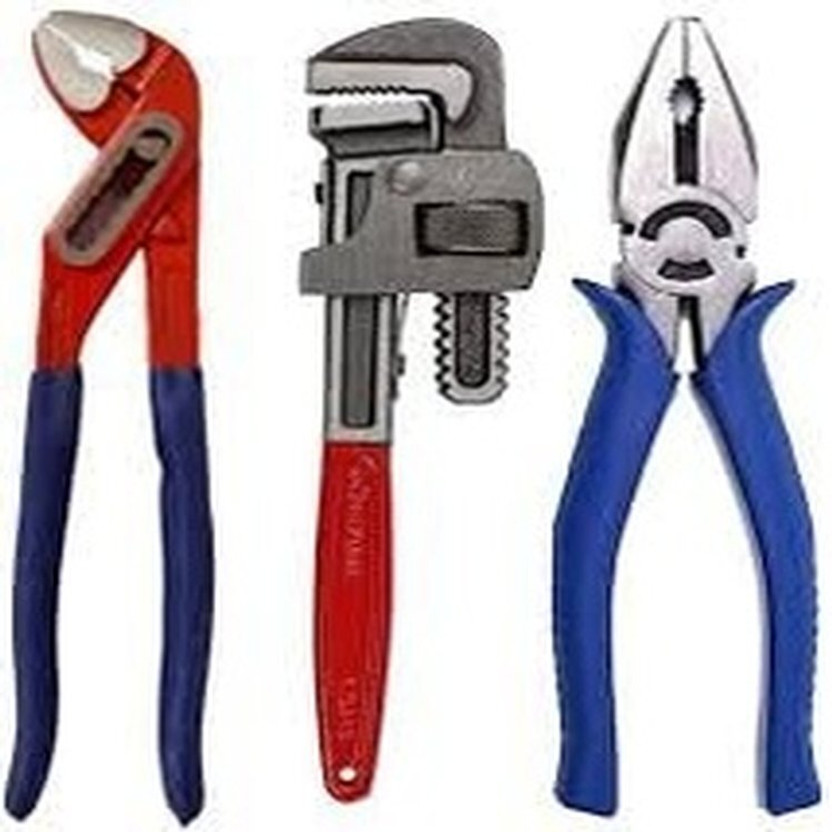 Vasav Vasav M_B0DV3SR98G Heavy Duty Plumbing Tool Set, 3 Pieces Single Sided Combination Wrench(Pack of 3) - Flipkart Deal