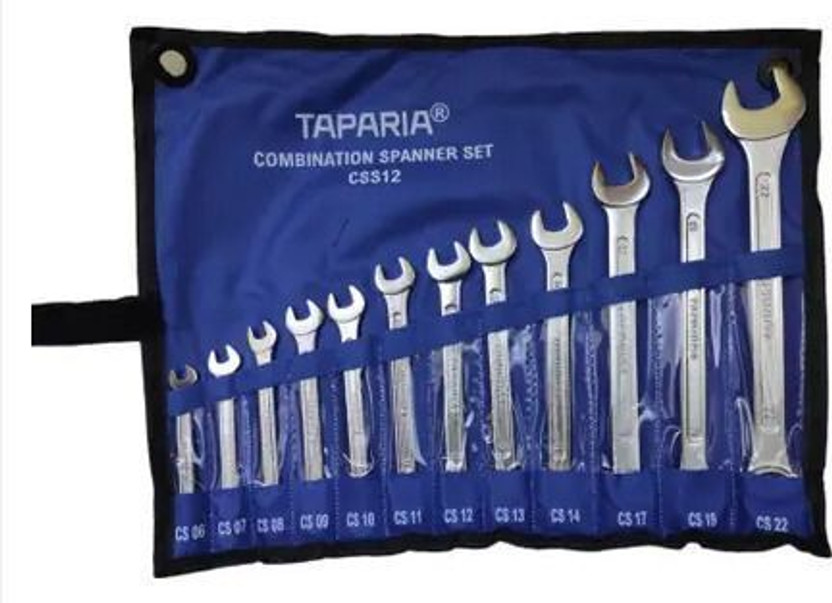 TAPARIA CSS12 Combination Spanner Set CSS12 Spanner Set Double Sided Combination Wrench(Pack of 12)