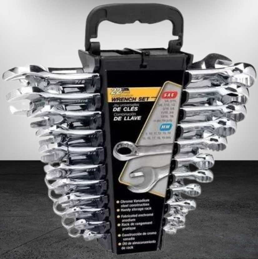 ANTOOLS 12 PC Wrench Set 1B1 12 PC Wrench Set 1B1 Double Sided Combination Wrench(Pack of 12)