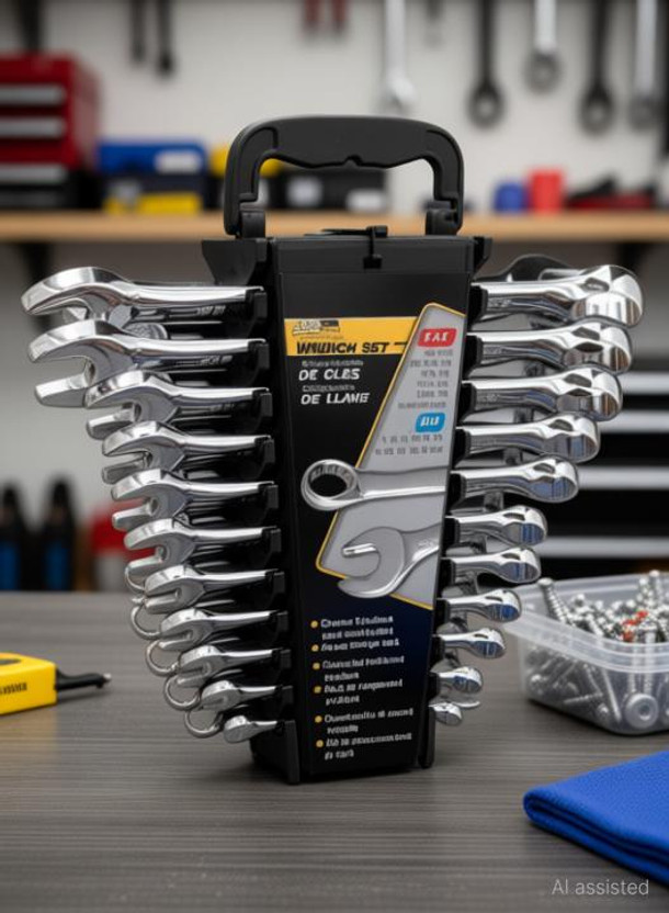 Clinch 1 Double Sided Open End Wrench Set (Pack of 12) Double Sided Box End Wrench(Pack of 12)