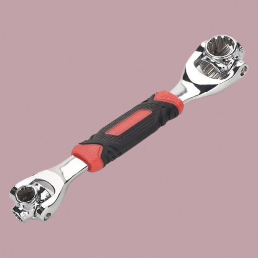 Dipdark Multi Grip Flexible Socket Tool All-in-One Universal Socket Wrench with 360 Degree Swivel Head Double Sided Socket Wrench(Pack of 1)