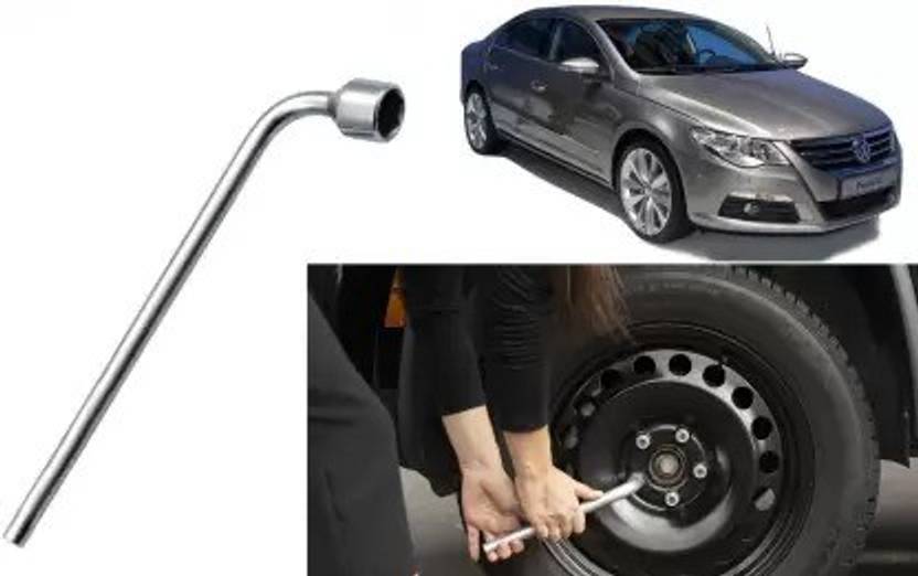 Rarun 19mm Metal LShaped Car Wheel Nut Spanner Wrench Passat SW5P22
