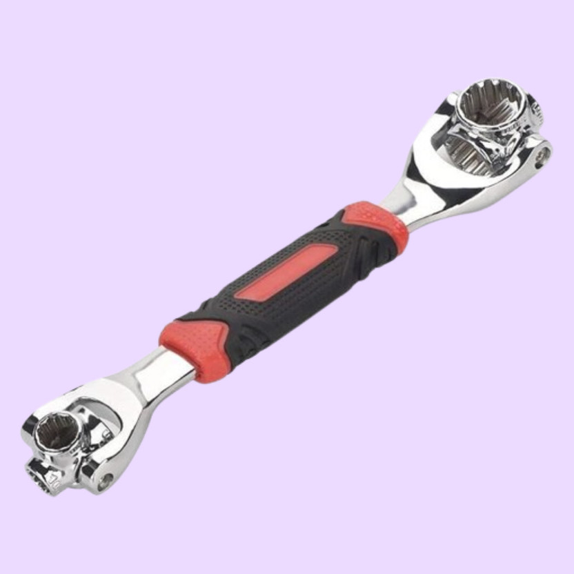 Dipdark Compact Multi Socket Repair Tool 360 Degree Rotating Multi Socket Wrench for Fast Repair Jobs Double Sided Socket Wrench(Pack of 1)