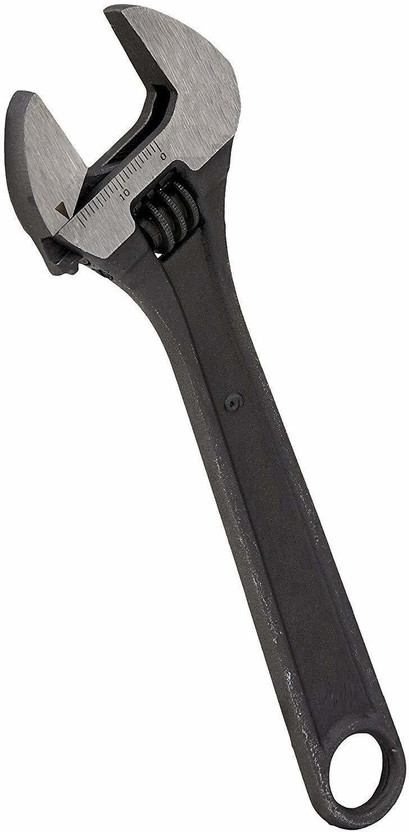 BALRAMA 002 Adjustable Wrench 12inch 12 Inch Adjustable Wrench Sly Wrench 12" (300 MM) Single Sided Open End Wrench Single Sided Pipe Wrench(Pack of 1)