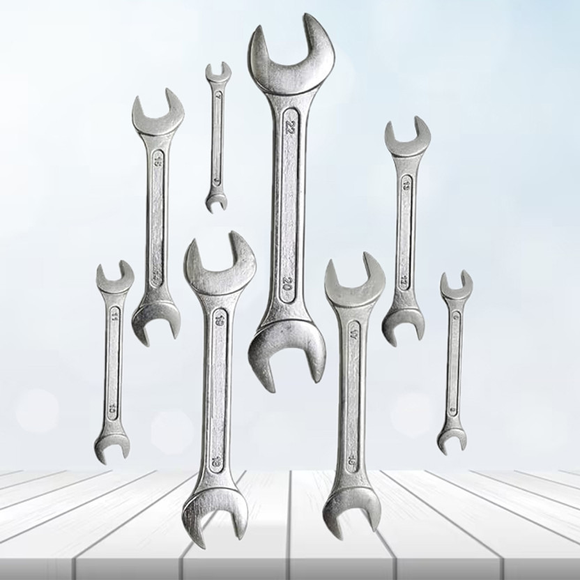 Aldeco Premium 8-Piece Spanner Set – High-Torque Performance Tools Double Sided Open End Wrench(Pack of 8)