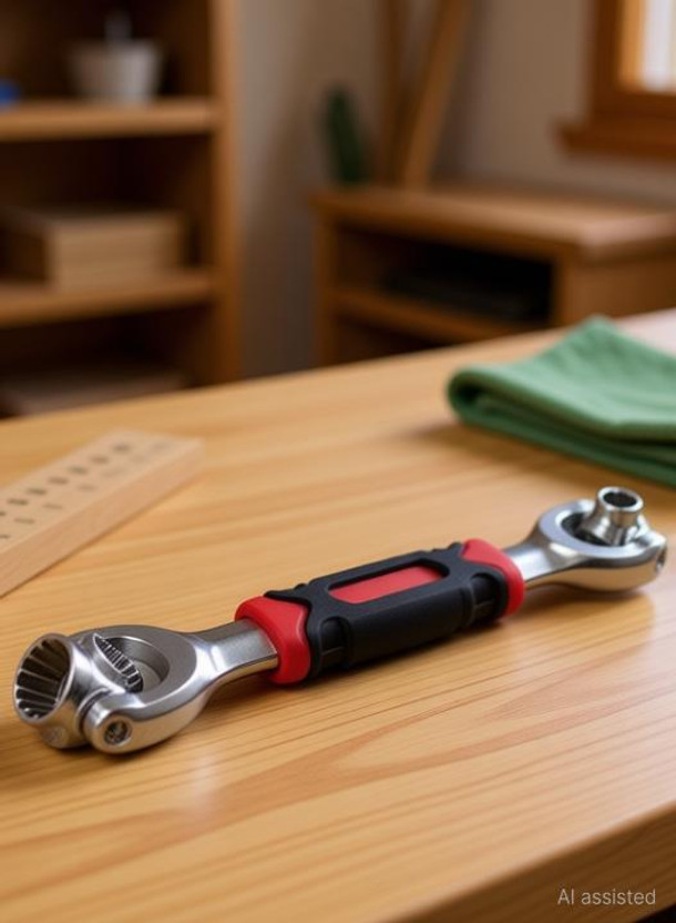 ELEGANTSHOPPING 48-IN-1 Socket Universal Wrench Tiger 78678 48-IN-1 Socket Universal Wrench Tiger Tools Metric 6-Point Wrench Double Sided Socket Wrench(Pack of 1)