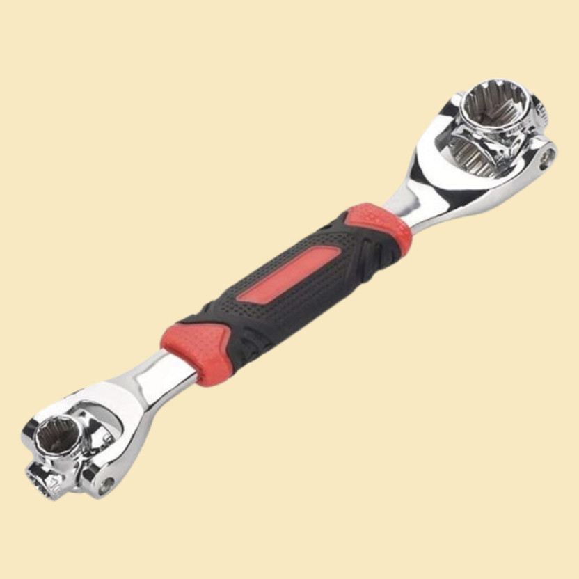 Dipdark Adjustable Multi Grip Socket Tool 360 Degree Rotating Universal Socket Wrench 48-in-1 Repair Tool Double Sided Socket Wrench(Pack of 1)