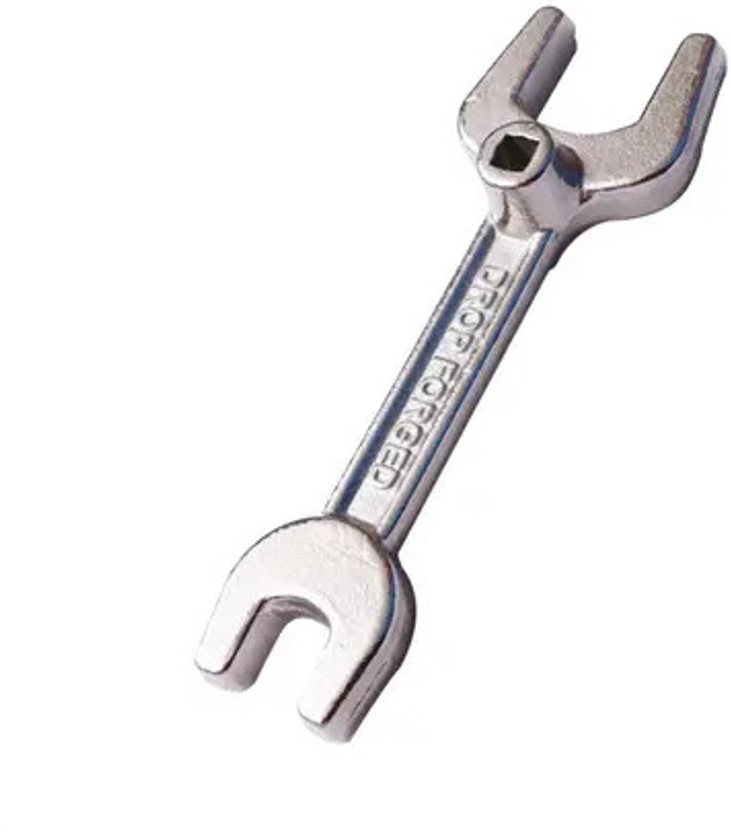 Lisamed Medical Oxygen Cylinder Double Side Spanner, 3-in-1 Wrench Key Oxygen Cylinder Key Drop Forged Stainless Steel Double Sided Speciality(Pack of 1)