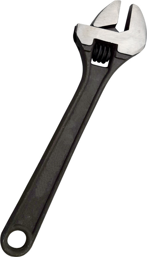 SQUARO ONLINE STORE Jaw Opening Drop Forged Universal Multi-Functional for Plumbing & DIY Tools Carbon Steel Single Sided 8 Inch Adjustable Spanner 200 MM Single Sided Open End Wrench(Pack of 1)