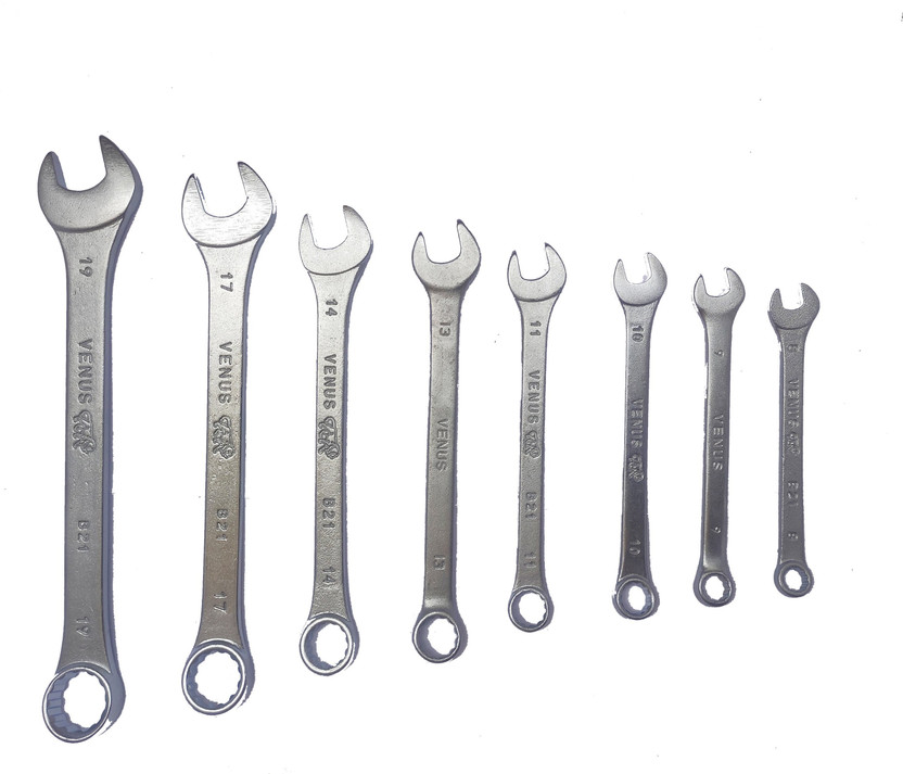 ATC VMC-8 Combination Spanner Set 8-19 mm Double Sided Combination Wrench(Pack of 8)