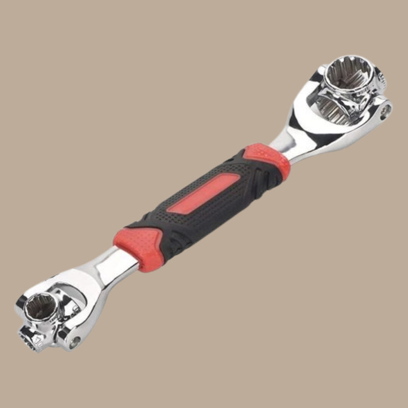 Dipdark Compact Grip Multi Socket Tool 360 Degree Rotating Multi Function Socket Wrench for All Purpose Double Sided Socket Wrench(Pack of 1)