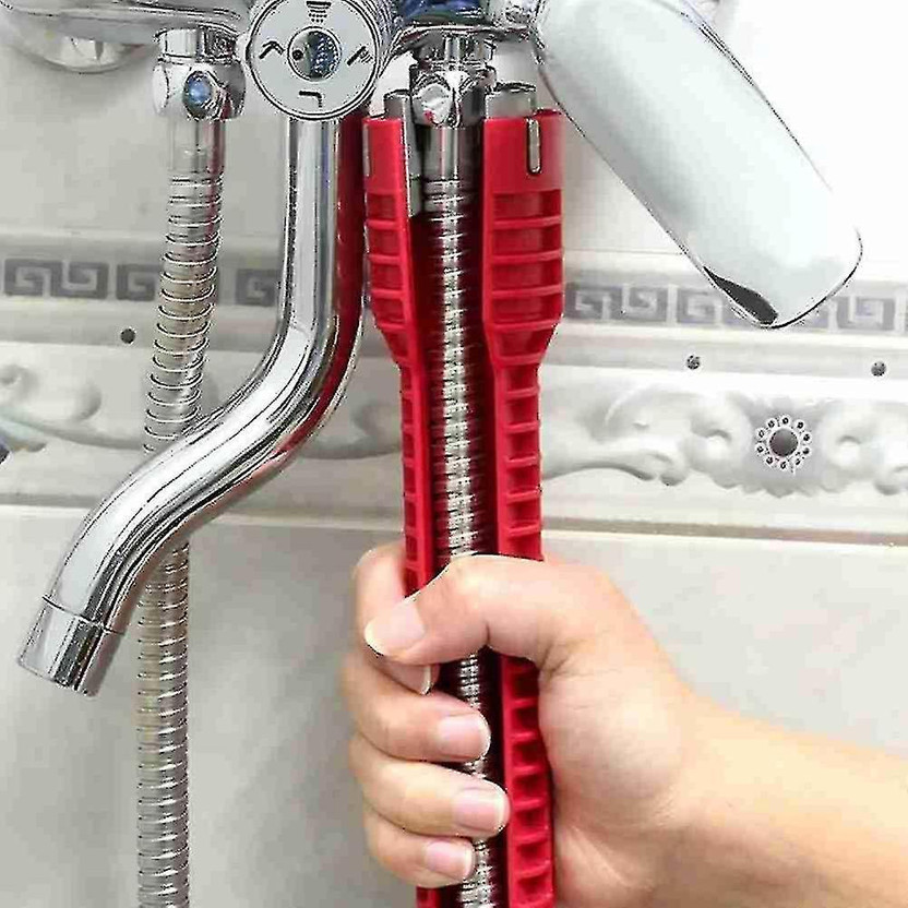 AS TOOL CENTER Wrench Sink Faucet Key Plumbing Pipe Wrench 8 In 1 Anti-slip Kitchen Single Sided Open End Wrench(Pack of 1)