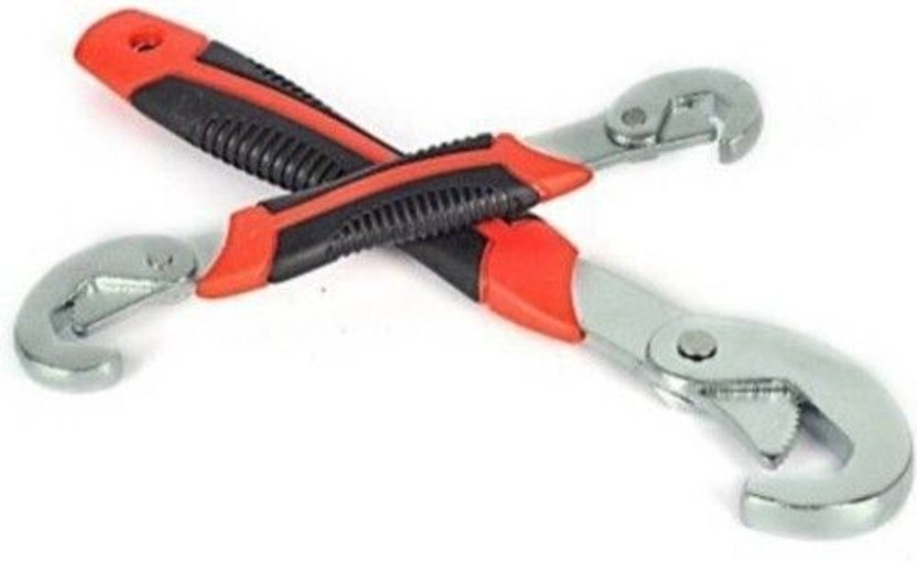 Fitaza Snap-N-Grip Multi-purpose Universal Tool Double Sided Adjustable Wrench Set 2pc Snap'n Grip 9-32mm Adjustable Wrench Spanner Universal Quick Multi-Function Double Sided Speed Wrench(Pack of 1)