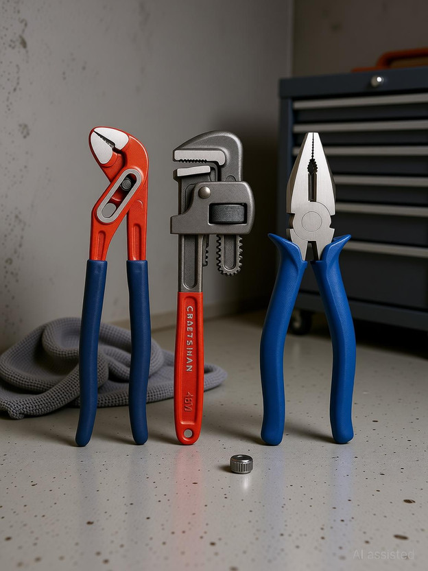 Mahaveer water pipe plier water pipe plier Single Sided Pipe Wrench(Pack of 3)