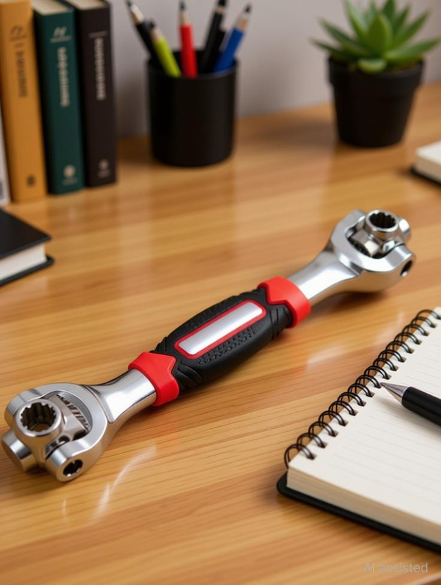 Zuperia Multipurpose Socket Wrench 48 in 1 Socket Wrench Multifunction Universal Tool with Spline Bolts 360 Degree Revolving Spanner Double Sided Rachet Wrench(Pack of 1)