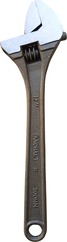 TOVILLA Heavy Duty Adjustable Wrench, 12 Inch Spanner, General Spanner, Steel Adjustable Wrench, Hand Tool, Plumbing Tool, Industrial Tool Single Sided Open End Wrench(Pack of 1)