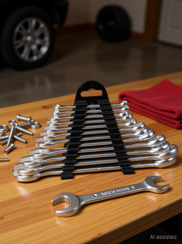 MEHAN'S PREMIUM HIGH QUALITY PRODUCT 12 pc wrench set Double Sided Combination Wrench PREMIUM HIGH QUALITY PRODUCT 12 pc wrench set Double Sided Combination Wrench Double Sided Combination Wrench(Pack of 12)