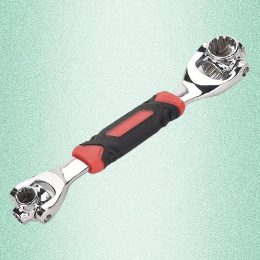 Dipdark Multi Angle Grip Socket Wrench Multi Purpose Universal Socket Wrench for Car Repair and Plumbing Double Sided Socket Wrench(Pack of 1)