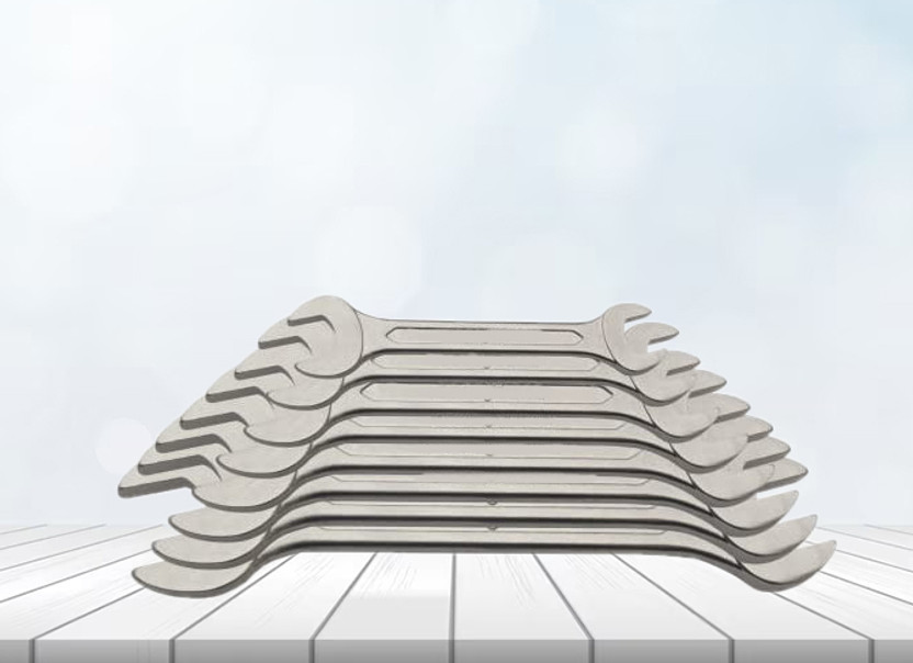 Aldeco Durable 8-Piece Metric Spanner Set – Industrial Grade Double Sided Open End Wrench(Pack of 8)