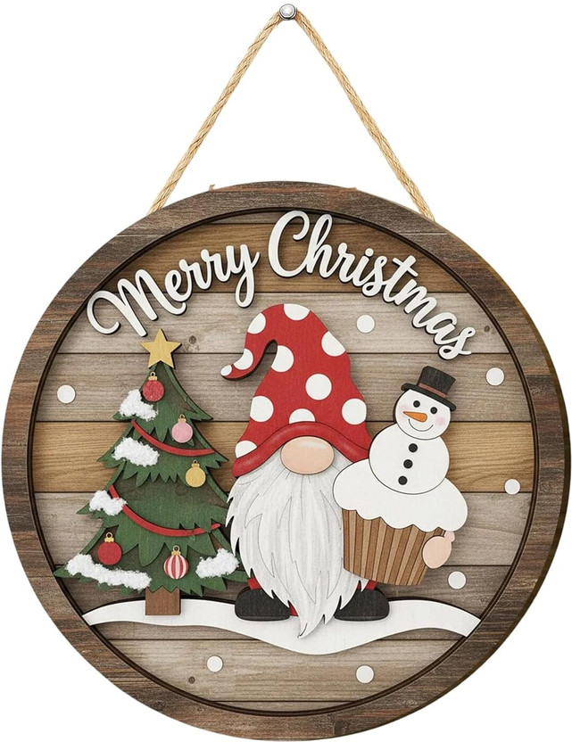 JaipurCrafts JaipurCrafts "Santa" Merry-Christmas Wall Hanging| Christmas Wall Decoration Hanging Ornaments Pack of 1 - Flipkart Deal