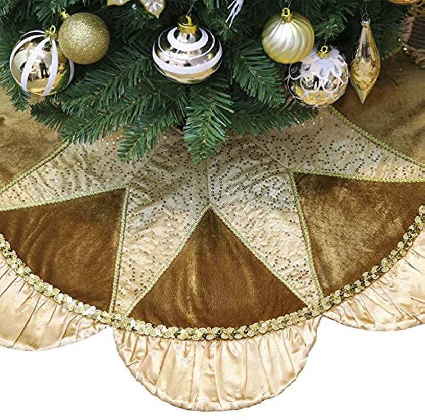 Copper Christmas Tree Skirt 
