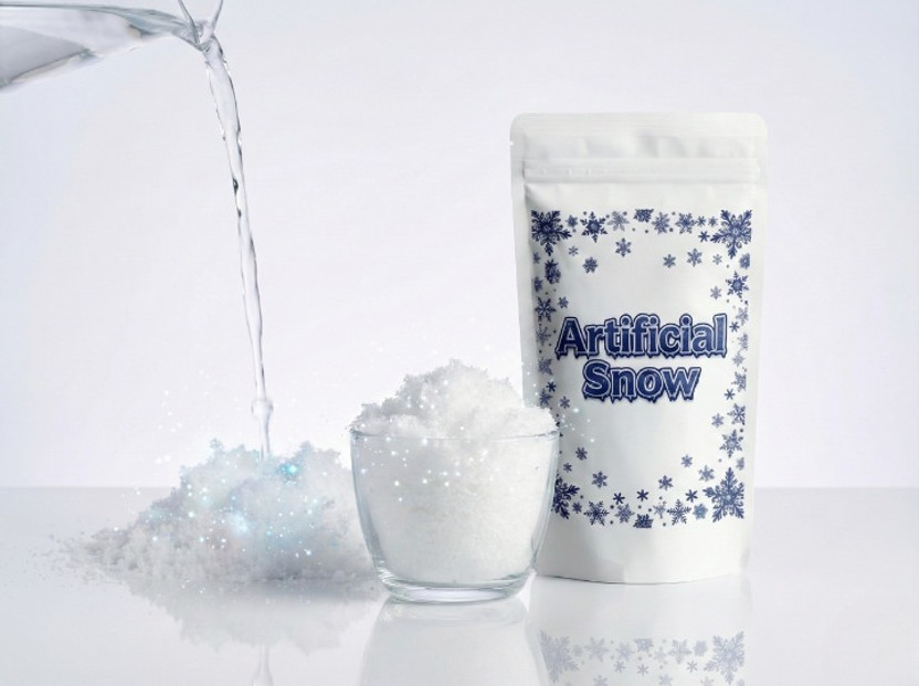 Newvent Artificial Instant Snow Magic Snow for Christmas Tree/Games/School Projects Hanging Snow Flake Pack of 1