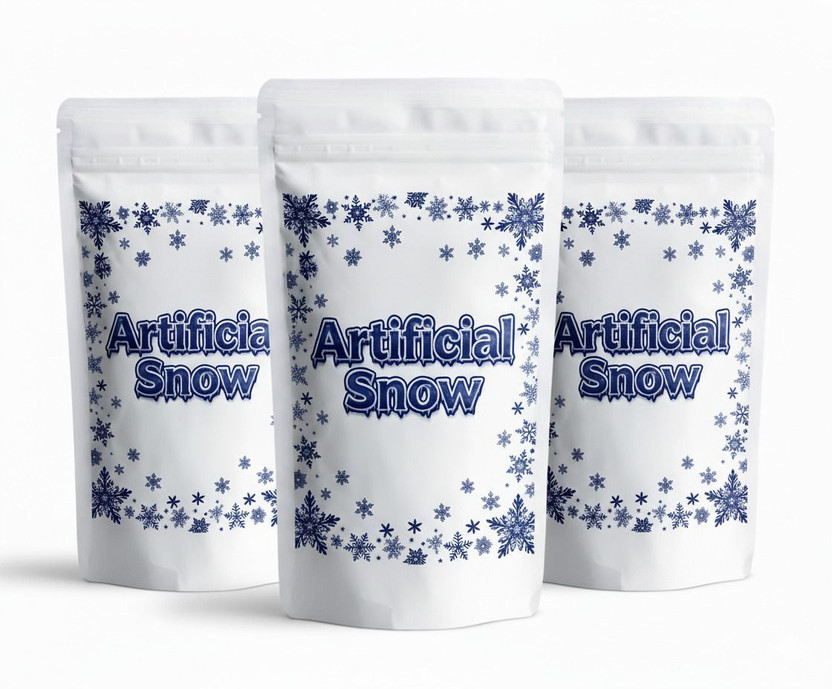 Newvent Artificial Instant Snow Magic Snow for Christmas Tree/Games/School Projects Hanging Snow Flake Pack of 3