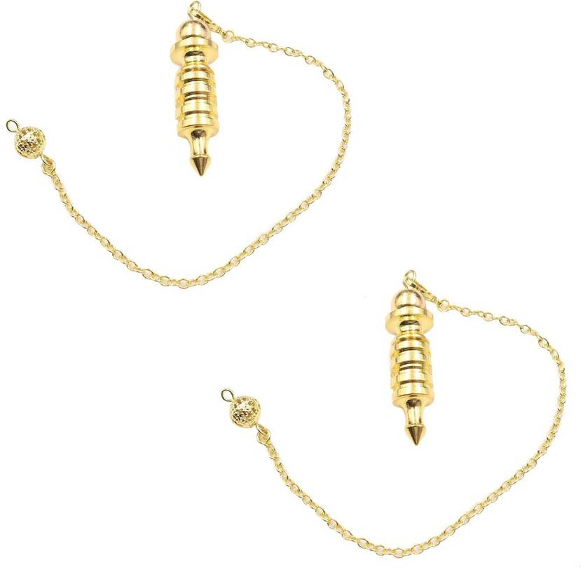 TREEMAISON Vastu Brass MetalDowser / Pendulum For Reiki , Vastu Space Healing ( Pack of 2