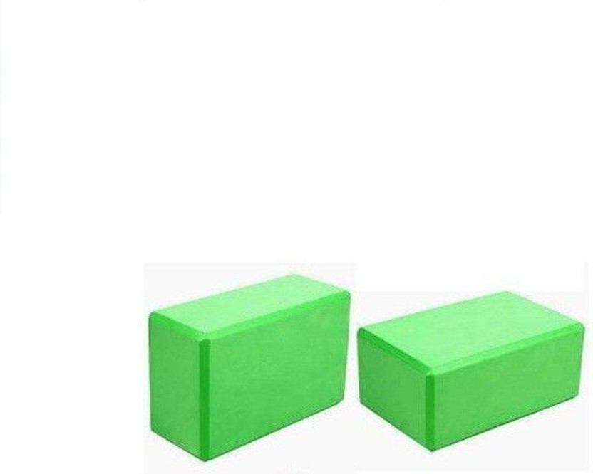 IRIS 2pcs Yoga Block, EVA Foaming Bricks Yoga Blocks(Green Pack of 2)
