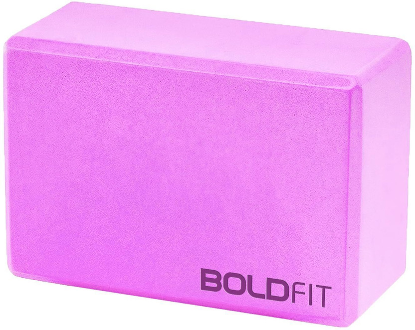 BOLDFIT Yoga Blocks Yoga Brick Gym Exercise Eva Foam Yoga Blocks Yoga Foam Block Yoga Blocks(Purple Pack of 1)