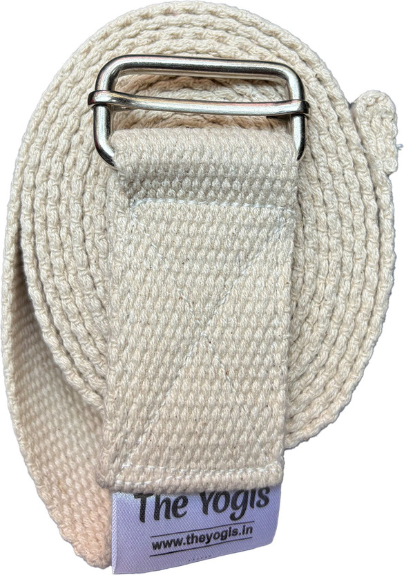 The Yogis Soft Cotton Yoga Strap and Stretching Belt | 10 feet Long | For Yoga, Pilates Cotton Yoga Strap(Multicolor)
