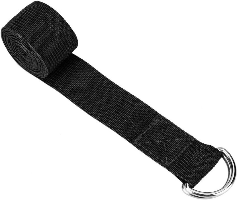 BOLDIT BOLDIT Yoga Strap & Stretching Belt | Pilates, Therapy, Dance, Gymnastics & Flexibility Cotton Yoga Strap(Black) - Flipkart Deal