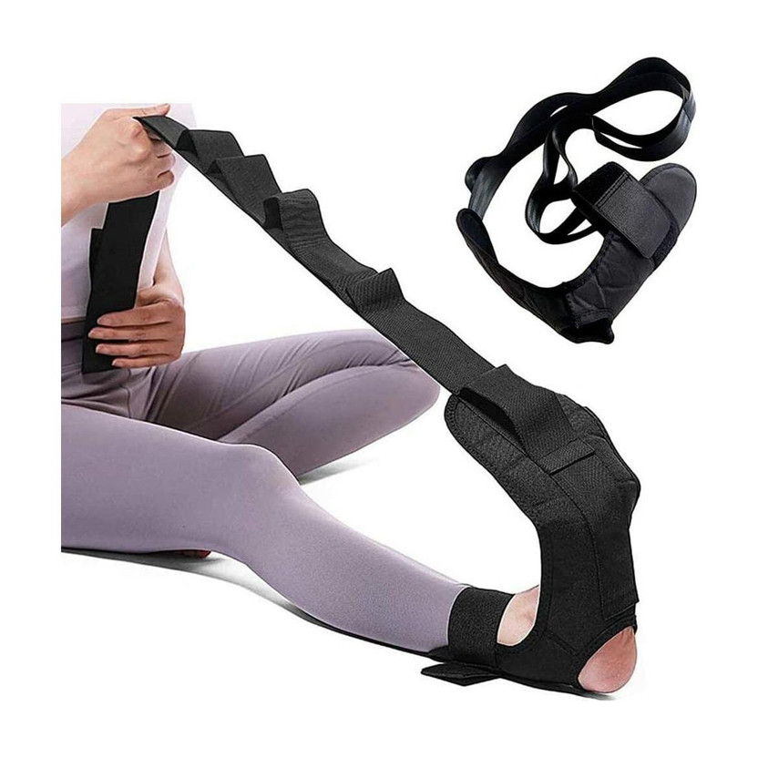 GJSHOP TYR02 Nylon Yoga Strap(Black)